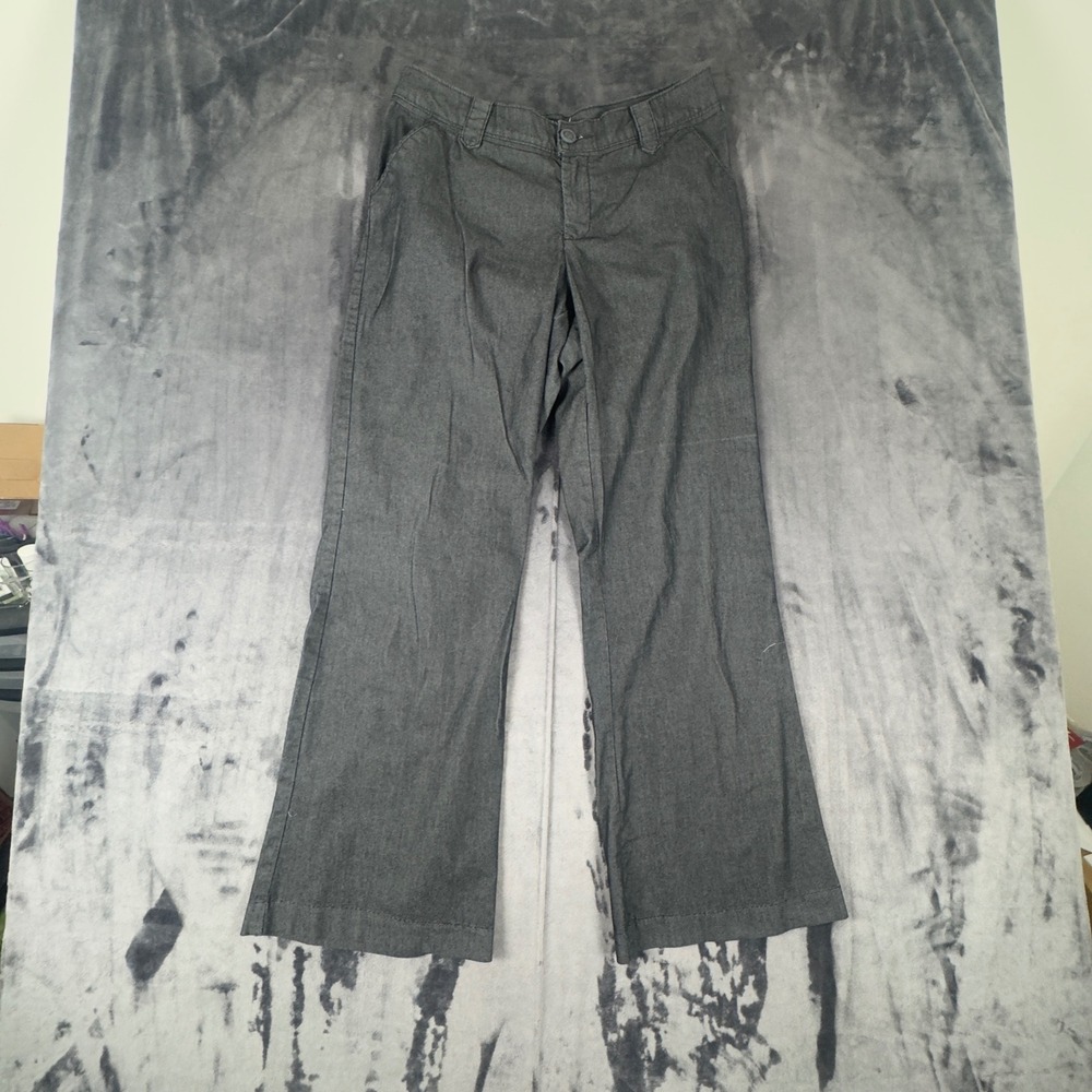 Lee Modern Fit Pants Womens 12 Medium Gray Straight Leg Stretch 4634008